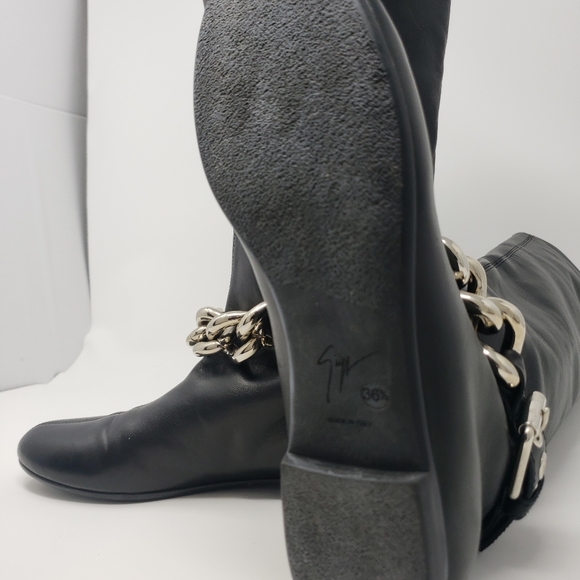 Giuseppe Zanotti Black Leather Calf Boots - Picture 8 of 14